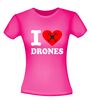 foto 8 i love drones t-shirt korte mouw