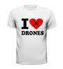 foto 9 i love drones t-shirt korte mouw