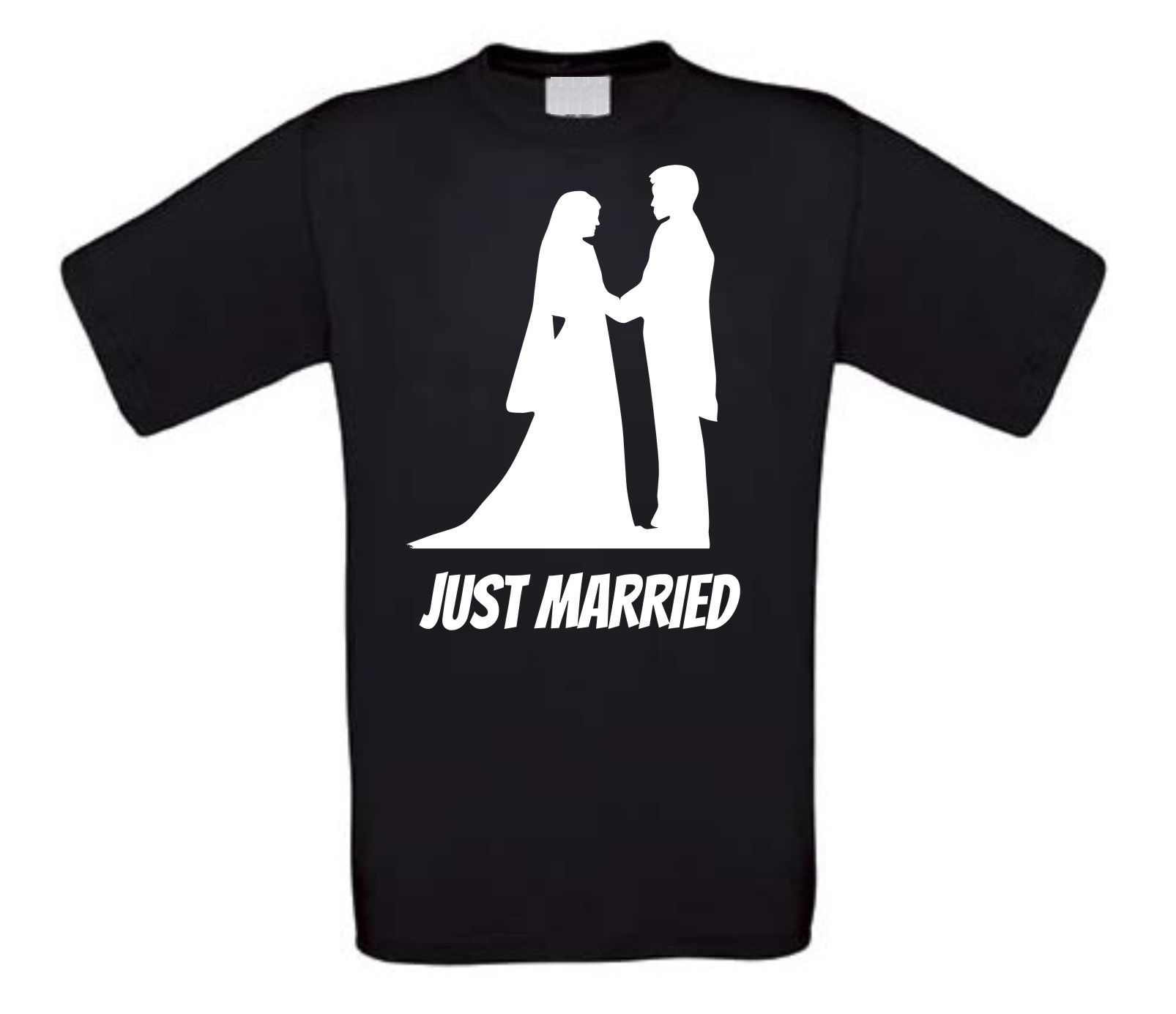 just married t-shirt korte mouw