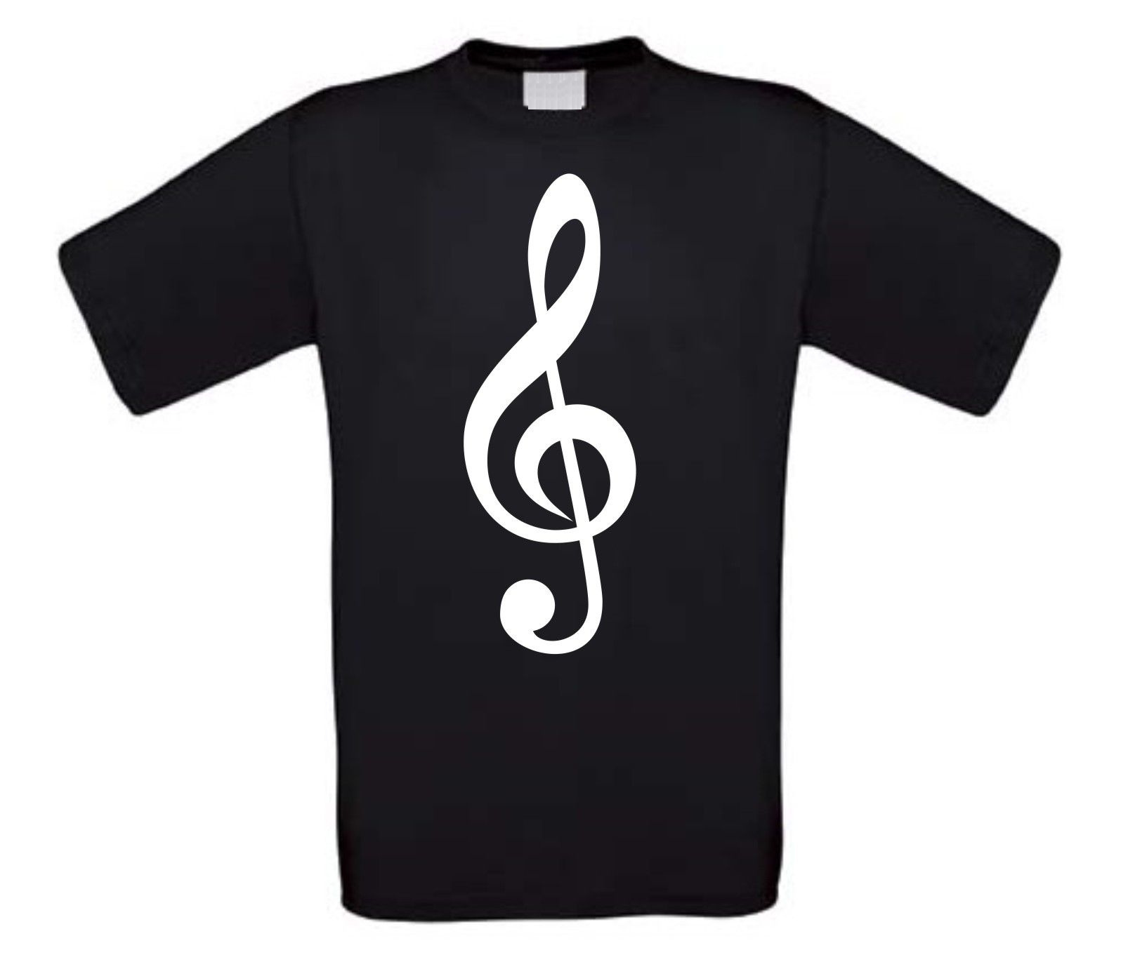 muzieksleutel t-shirt korte mouw