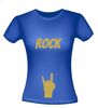 foto 6 rock t-shirt korte mouw glitter goud