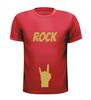 foto 7 rock t-shirt korte mouw glitter goud