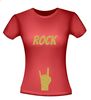 foto 8 rock t-shirt korte mouw glitter goud