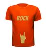 foto 9 rock t-shirt korte mouw glitter goud