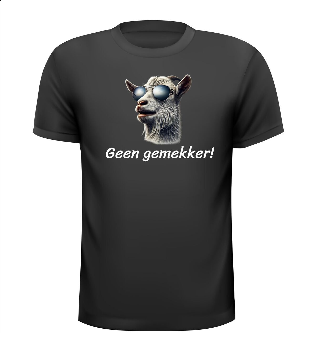 geen gemekker t-shirt korte mouw geit