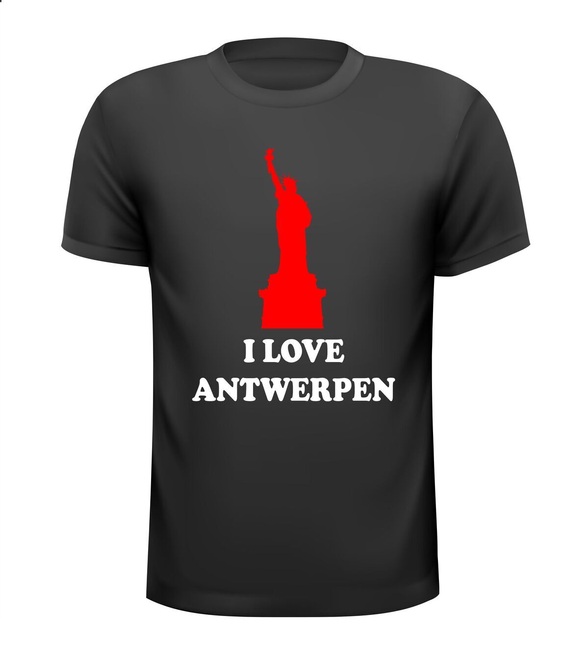 I love Antwerpen T-shirt vrijheidsbeeld