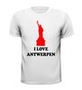 foto 13 I love Antwerpen T-shirt vrijheidsbeeld
