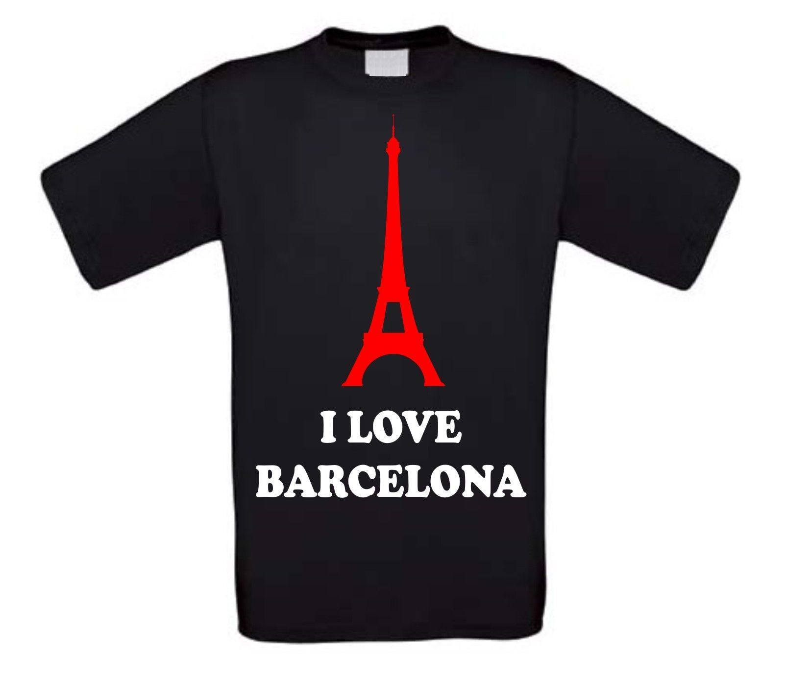 i love barcelona shirt korte mouw eiffeltoren
