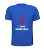 foto 5 I love Barcelona shirt korte mouw Eiffeltoren