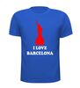 foto 5 I love Barcelona T-shirt vrijheidsbeeld