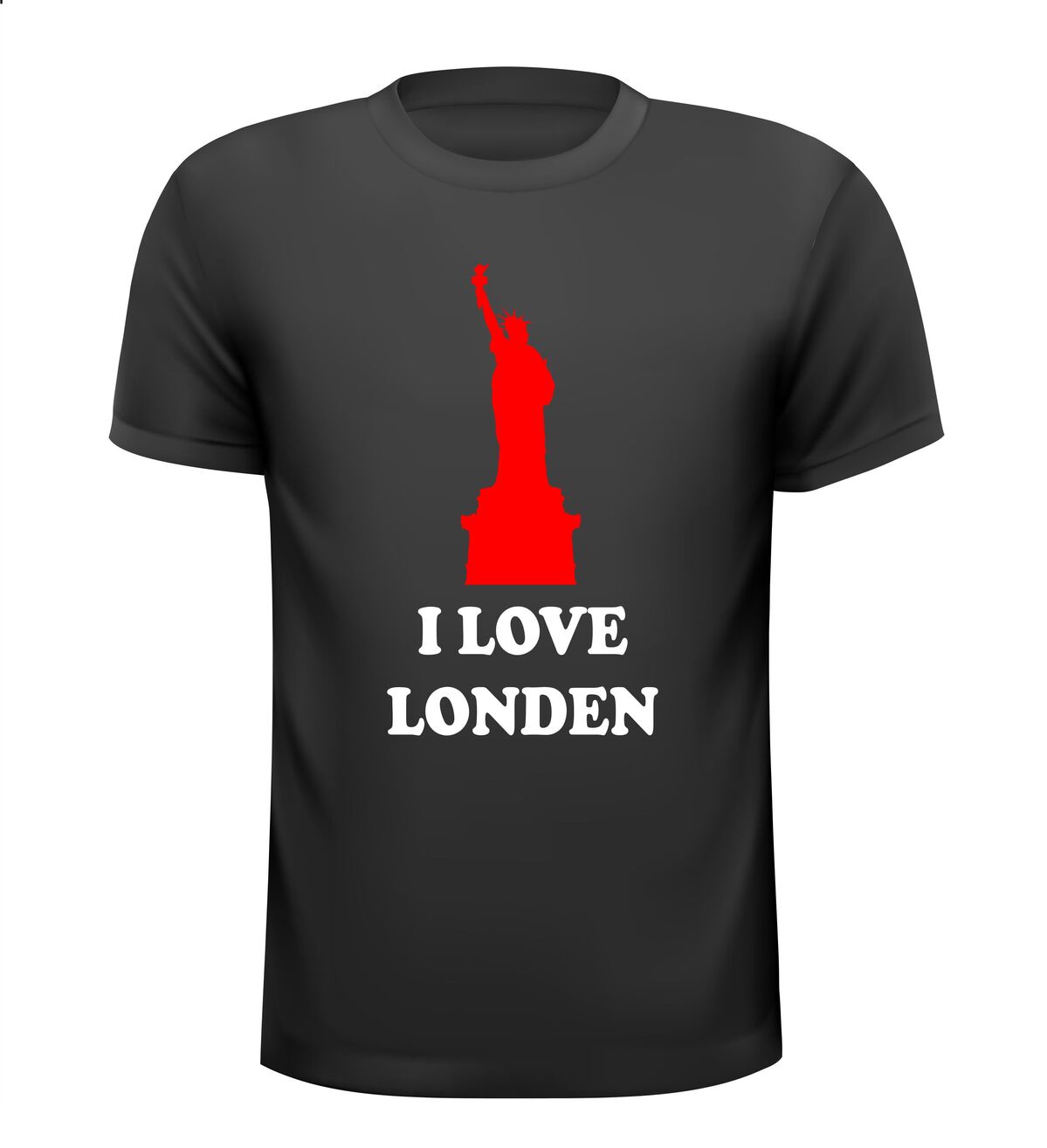 i love londent-shirt korte mouw vrijheidsbeeld