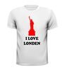 foto 9 i love londent-shirt korte mouw vrijheidsbeeld