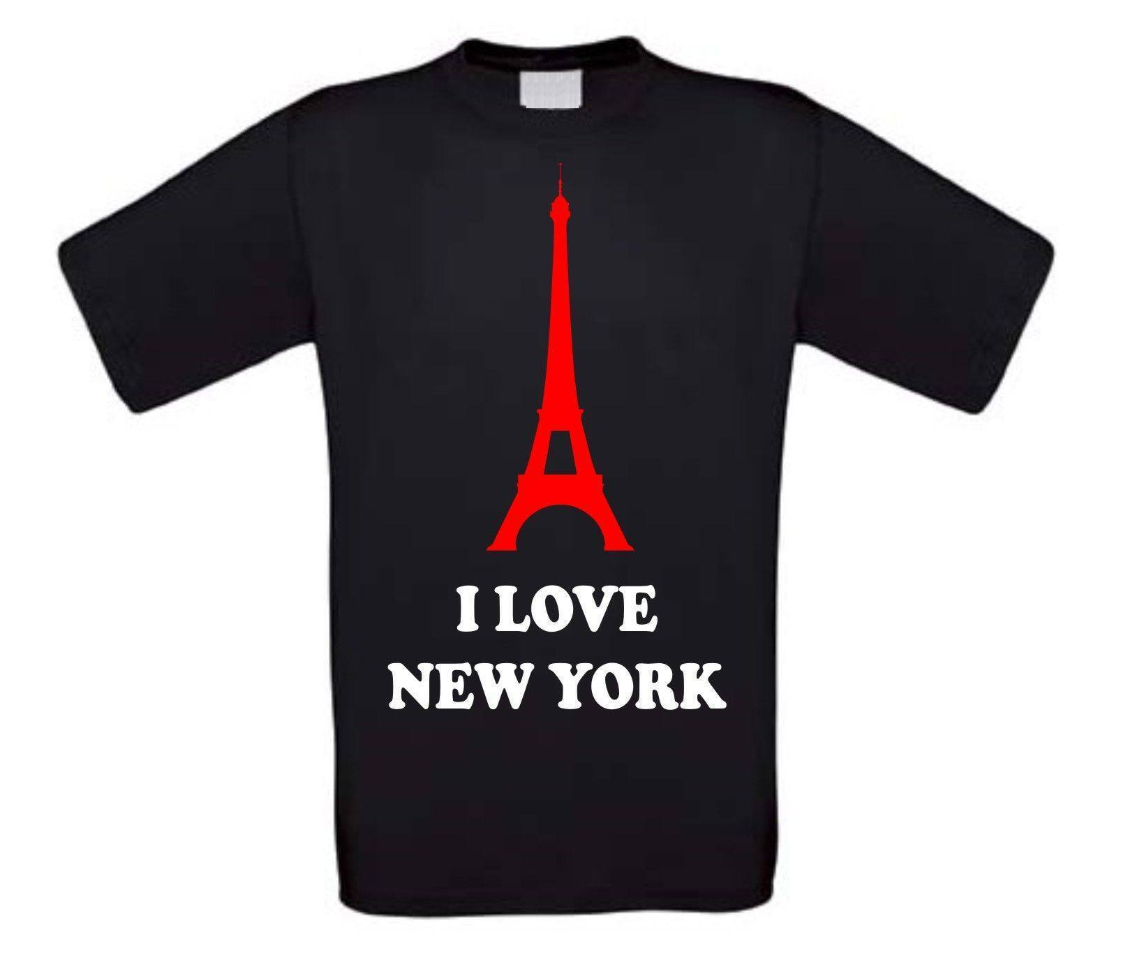 i love new york shirt korte mouw eiffeltoren