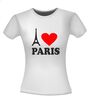 foto 10 i love paris t-shirt korte mouw met de eiffeltoren