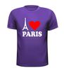 foto 3 i love paris t-shirt korte mouw met de eiffeltoren