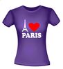 foto 4 i love paris t-shirt korte mouw met de eiffeltoren