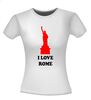 foto 10 I love Rome shirt korte mouw vrijheidsbeeld