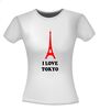 foto 10 I love Tokyo T-shirt met opdruk Eiffeltoren