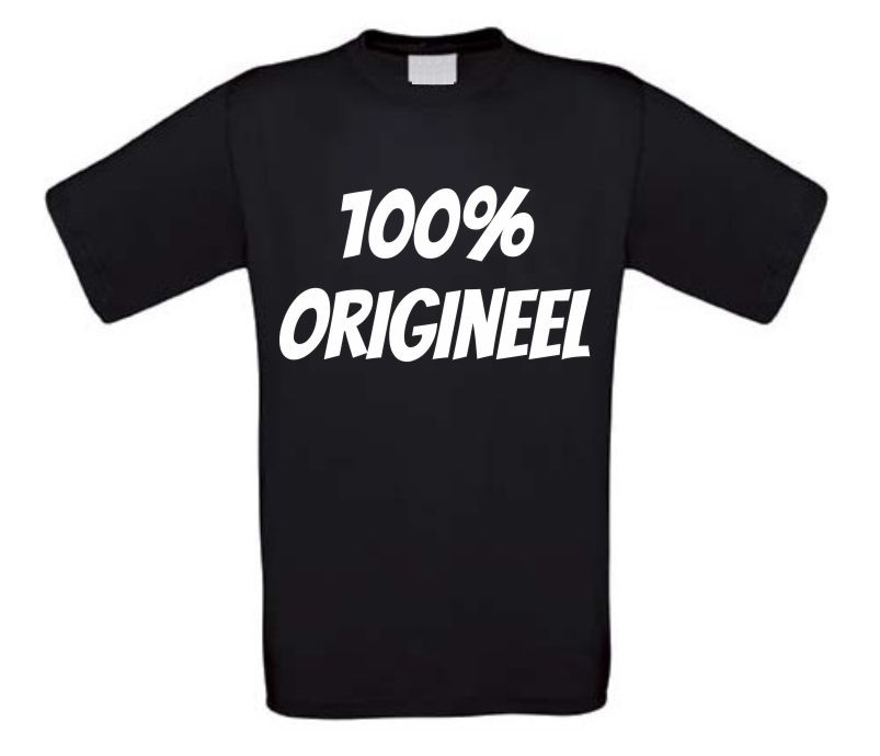 100 procent origineel t-shirt korte mouw