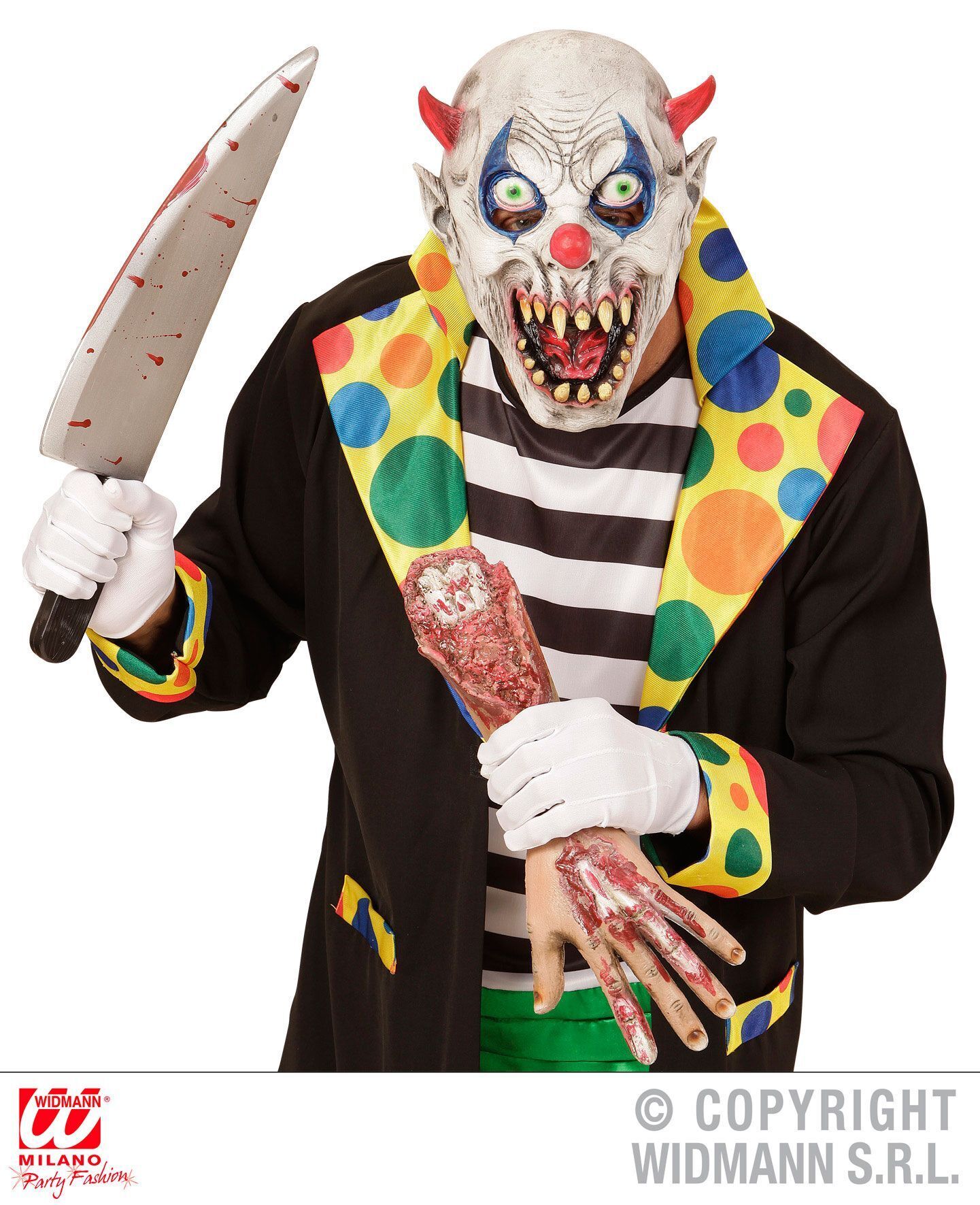 horror clown kinder masker