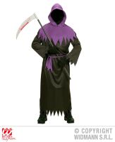 Spook kostuum  volwassen zwart paars