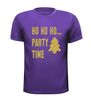 foto 3 Ho ho ho party time glitter goud t-shirt korte mouw kerst