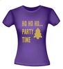 foto 4 Ho ho ho party time glitter goud t-shirt korte mouw kerst