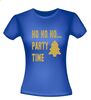 foto 6 Ho ho ho party time glitter goud t-shirt korte mouw kerst
