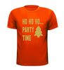 foto 9 Ho ho ho party time glitter goud t-shirt korte mouw kerst
