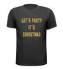 foto 1 Let's party it's Christmas glitter goud T-shirt