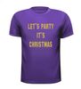 foto 3 Let's party it's Christmas glitter goud T-shirt