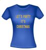 foto 6 Let's party it's Christmas glitter goud T-shirt