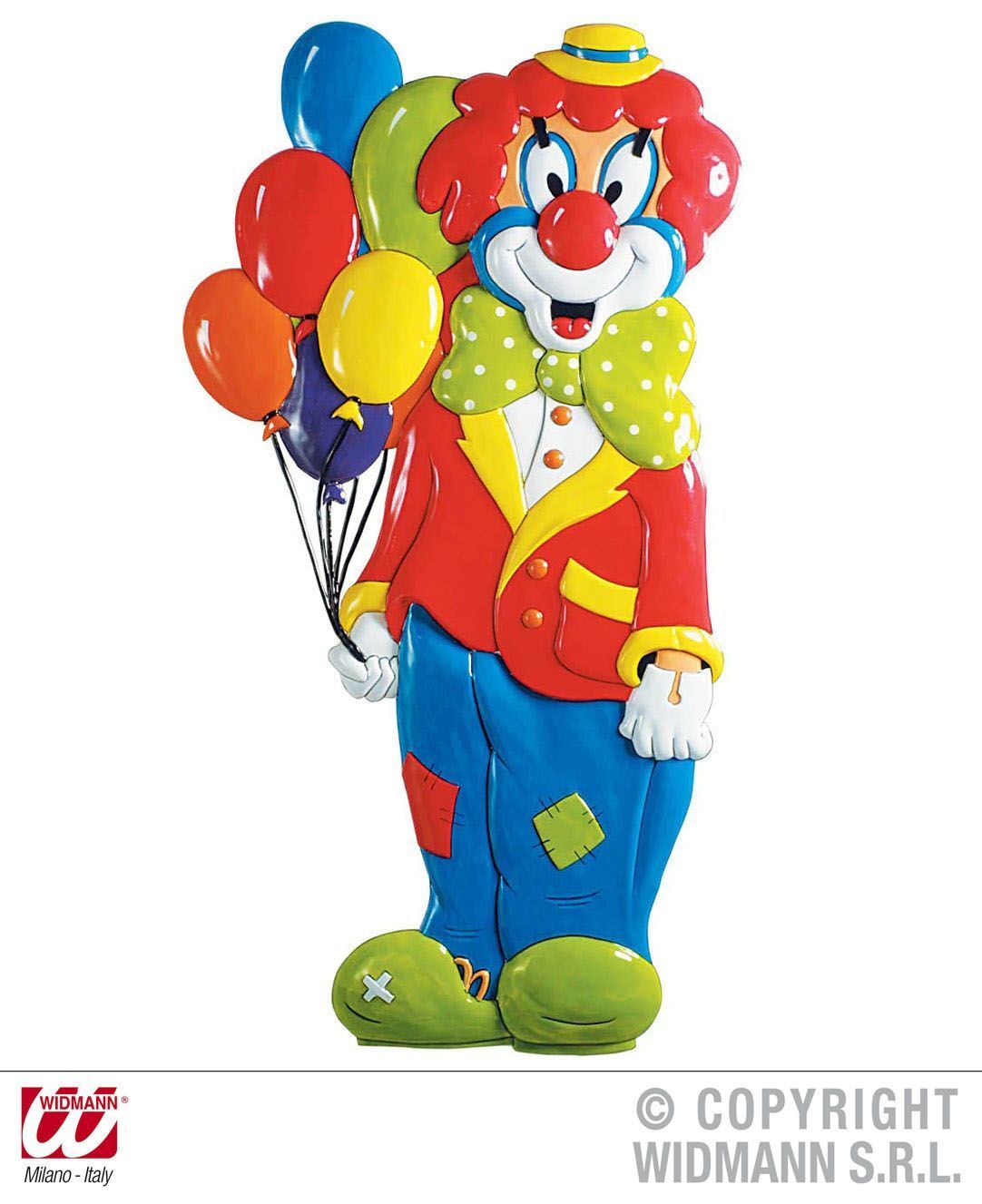 3d clown decoratie met ballonnen pvc