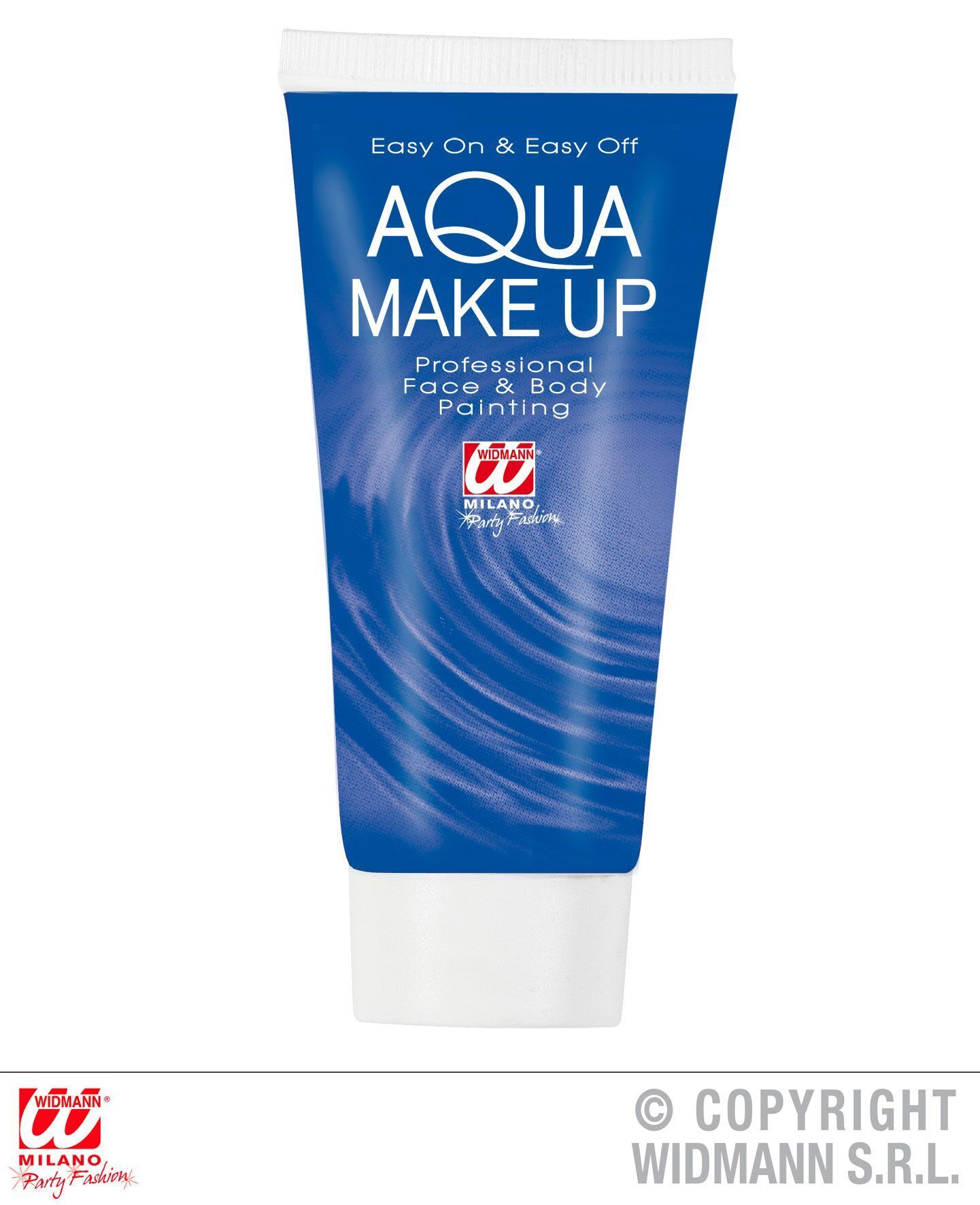 Make up schmink aqua blauw tube 30 ml voor een kleurrijk feest