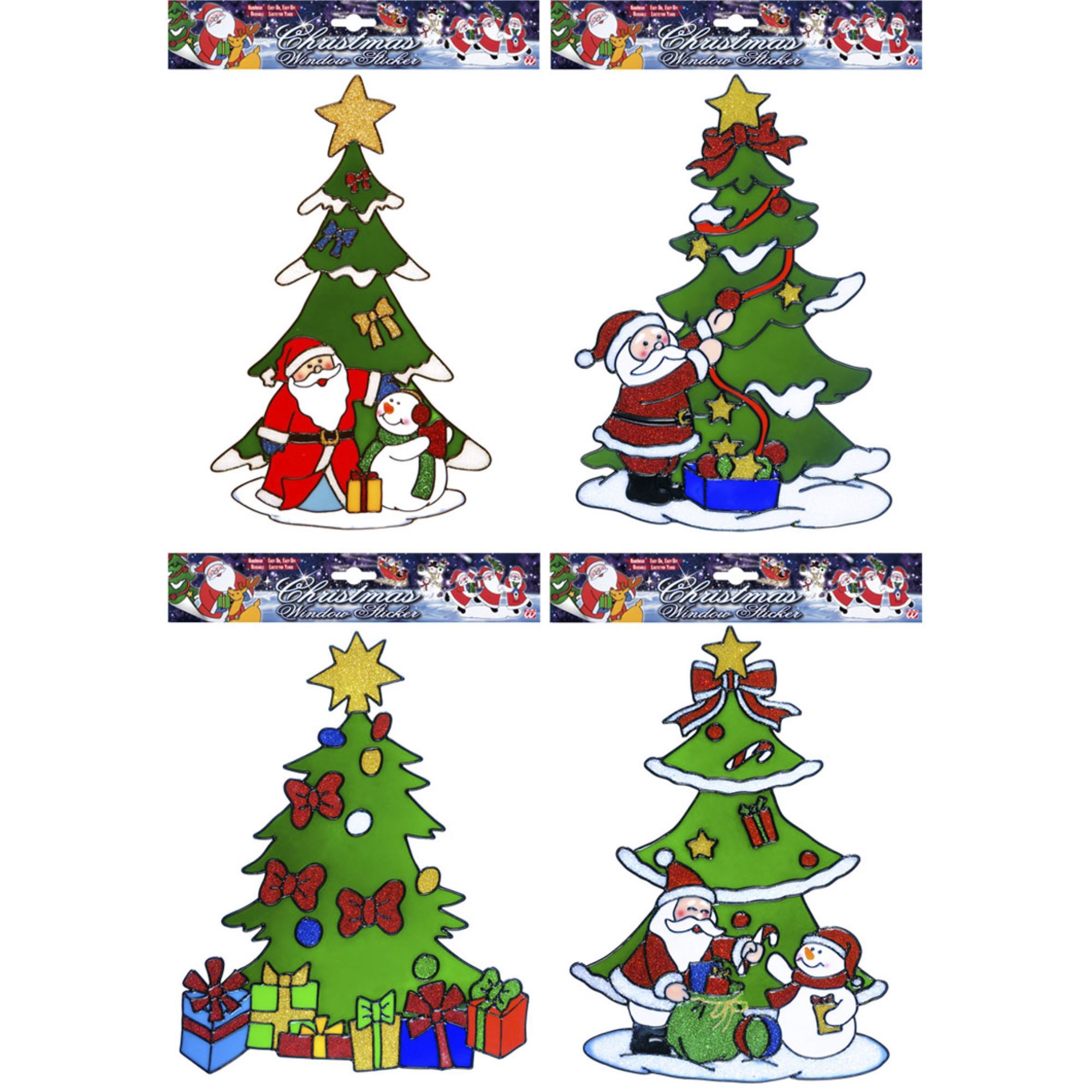 raamstickers kerstboom 30 cm 