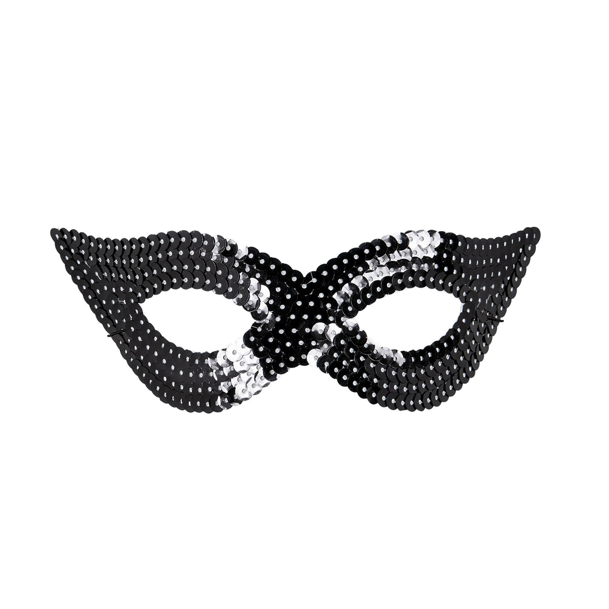 pailletten oogmasker zwart bling bling 