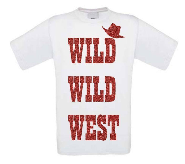 wild wild west glitter t-shirt korte mouw 