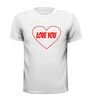 foto 13 i love you hart t-shirt valentijn korte mouw