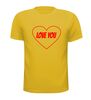 foto 15 i love you hart t-shirt valentijn korte mouw