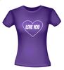foto 4 i love you hart t-shirt valentijn korte mouw