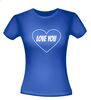 foto 6 i love you hart t-shirt valentijn korte mouw
