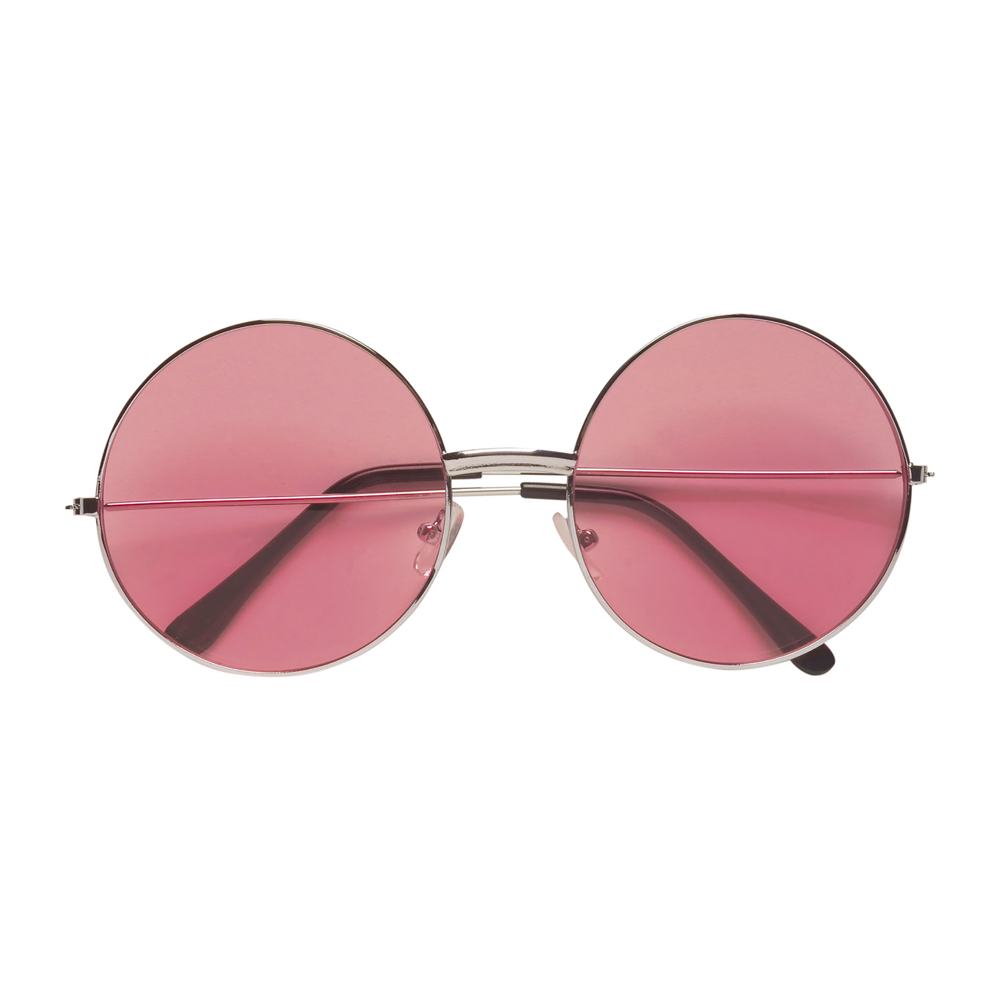 70 s bril met roze glas 