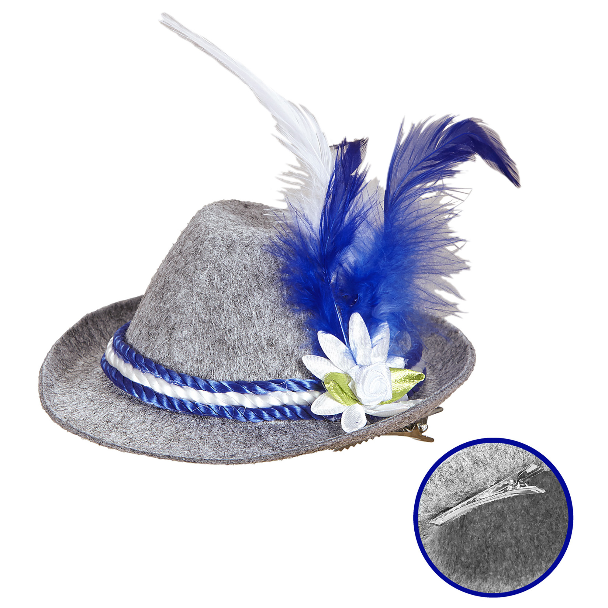 Beierse dames mini hoed oktoberfest tirolerhoed