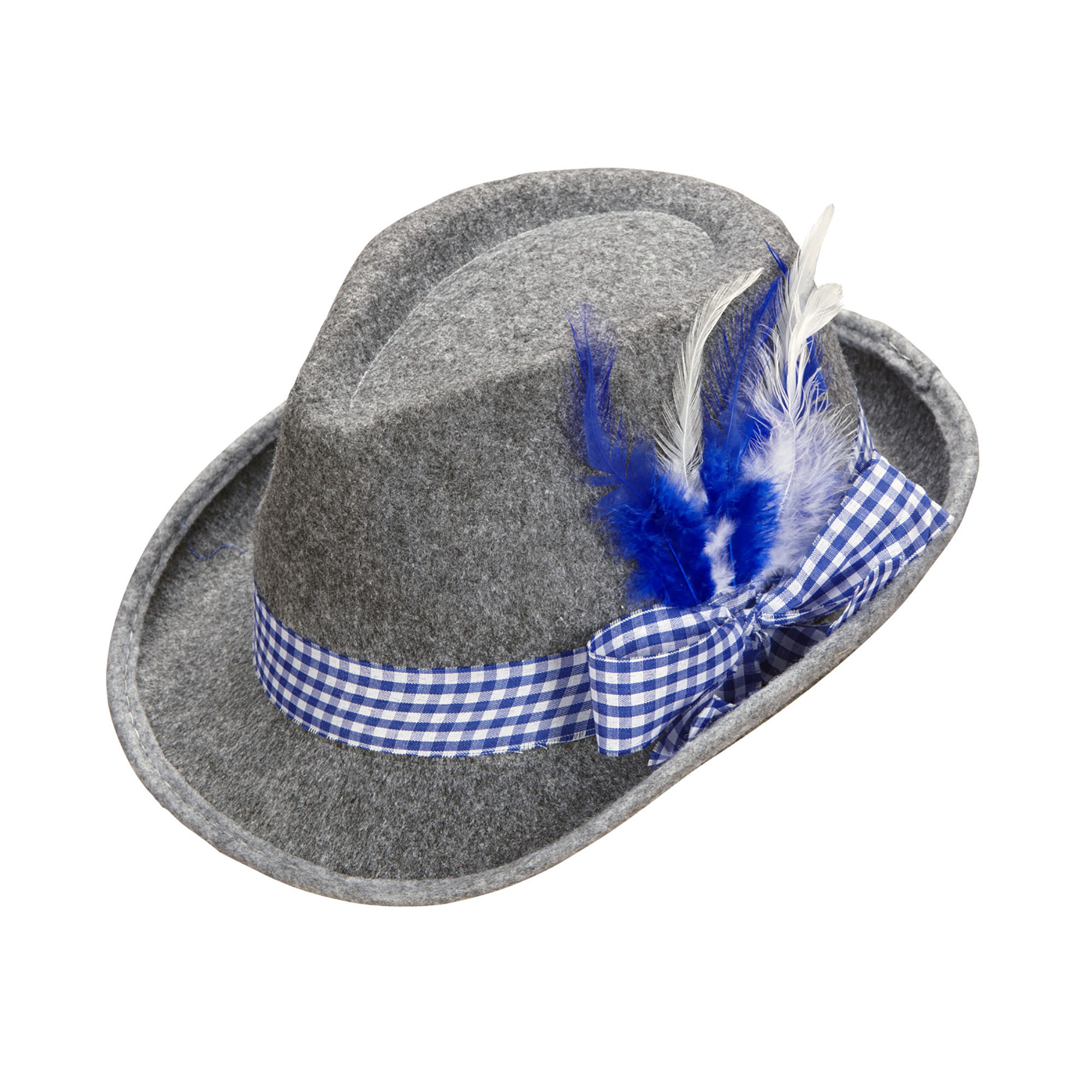 Beierse hoed fedora oktoberfest blauw