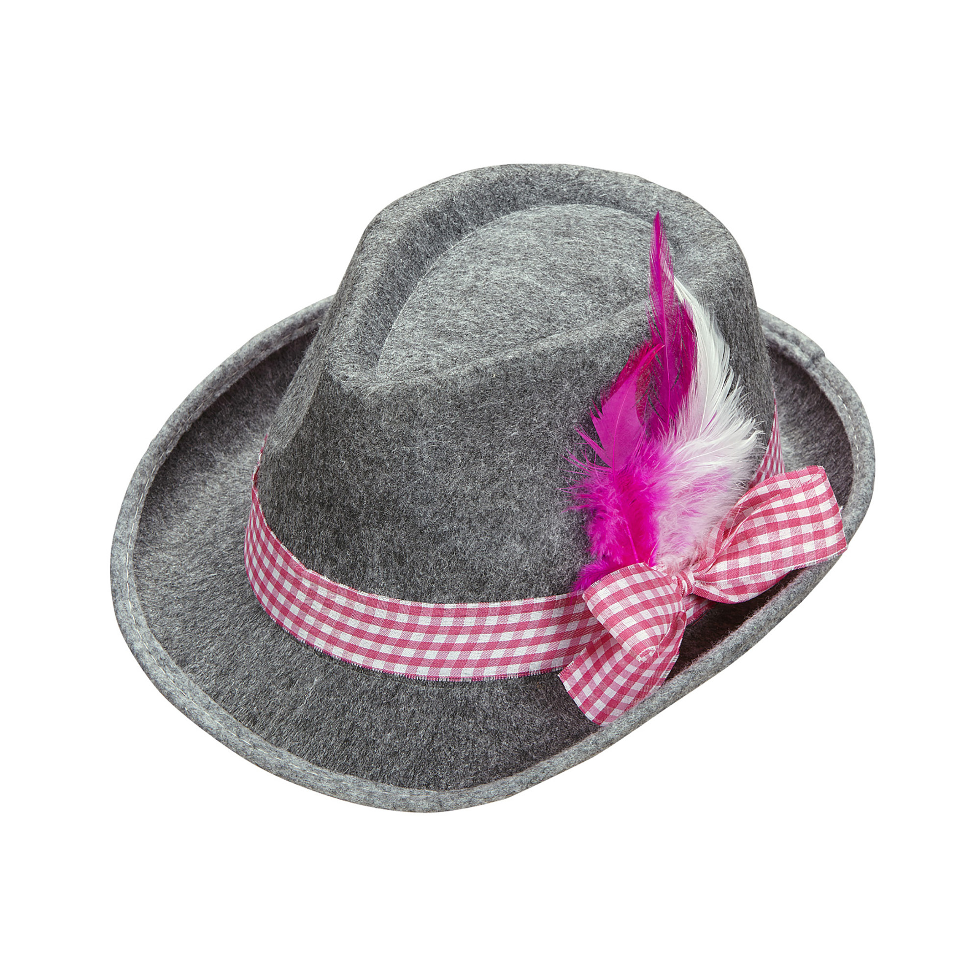 Beierse hoed fedora oktoberfest roze
