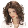 foto 1 Beverly Hills pruik bruin golvend lang haar.