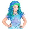 foto 3 Blauw groene zeemeerminnen pruik kind