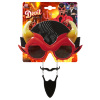 foto 2 bril duivel met baard en hoorntjes