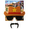 foto 2 bril met cowboyhoed en snor