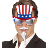 foto 4 bril uncle sam met snor en sik 